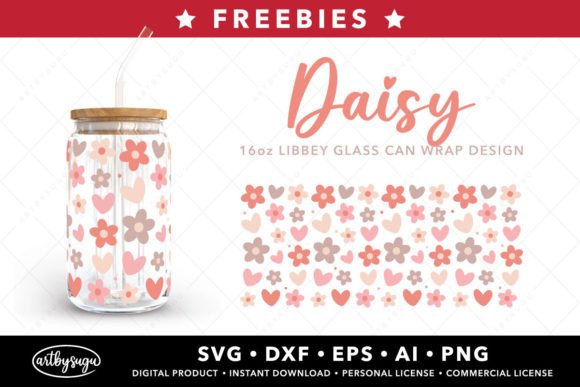 Daisy Libbey Glass Wrap Svg Freebies