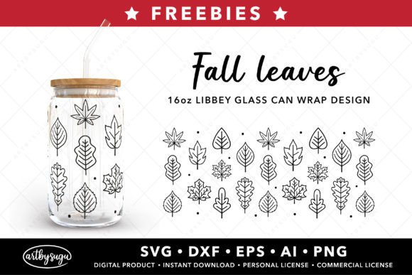 Fall Libbey Glass Wrap Svg Freebies
