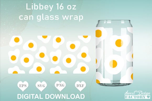 Fried Eggs Libbey Glass SVG: Graphics & Crafts