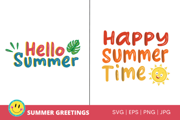 Hello Summer Vector - Graphics & Crafts
