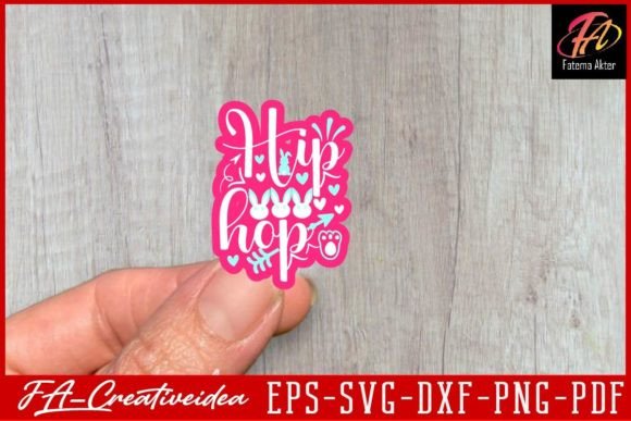 Hip Hop SVG Sticker Design for Crafts and Graphics