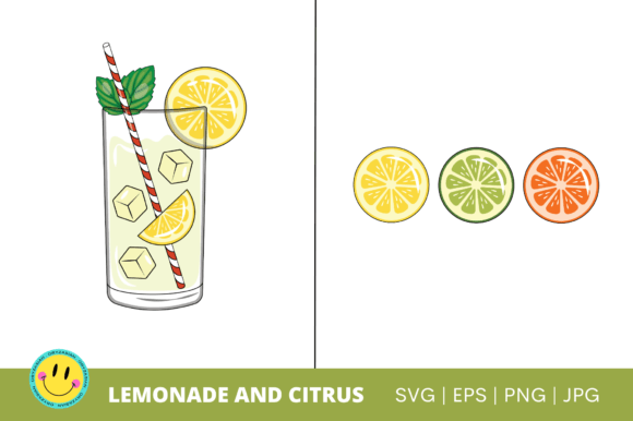 Lemonade and Citrus Vectors - Graphics and Crafts