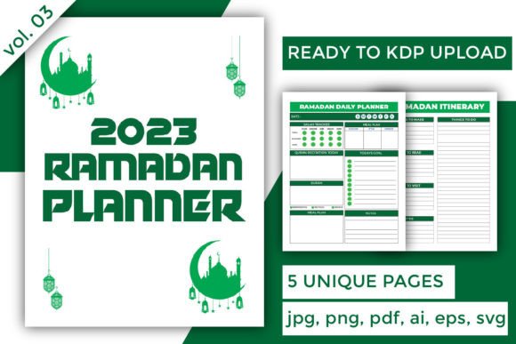 Ramadan Planner Unique Templates 2023 Graphics