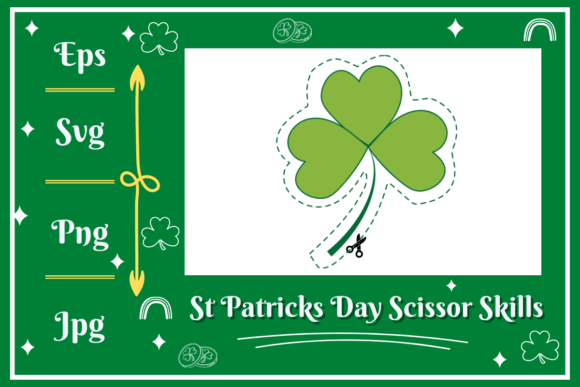 Shamrock Scissors Skills Graphics