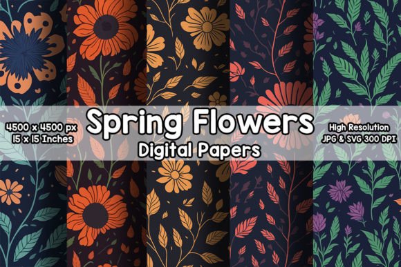 Spring Flowers Pattern Collection PART 2