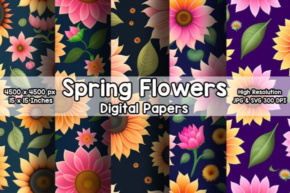 Spring Flowers Pattern Collection PART 4