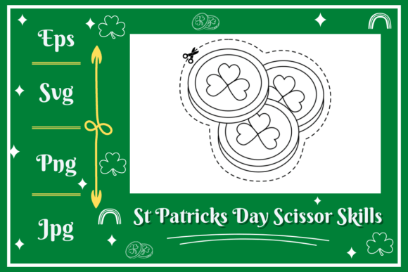 St Patrick Coins Scissors Skills