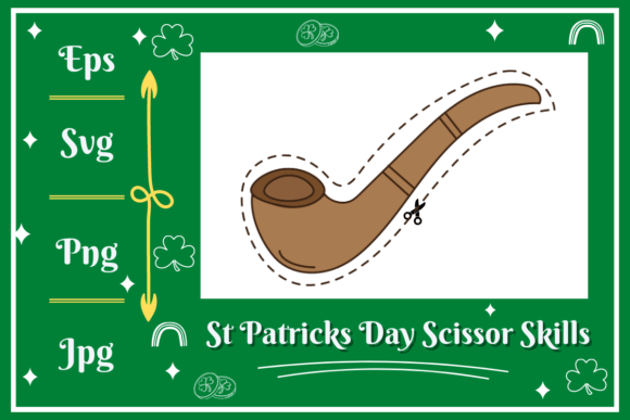 St Patrick Pipe Scissors Skills Graphics