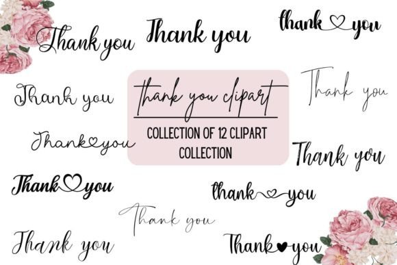 Thank You Clipart Collection: Graphics for Creative Projects